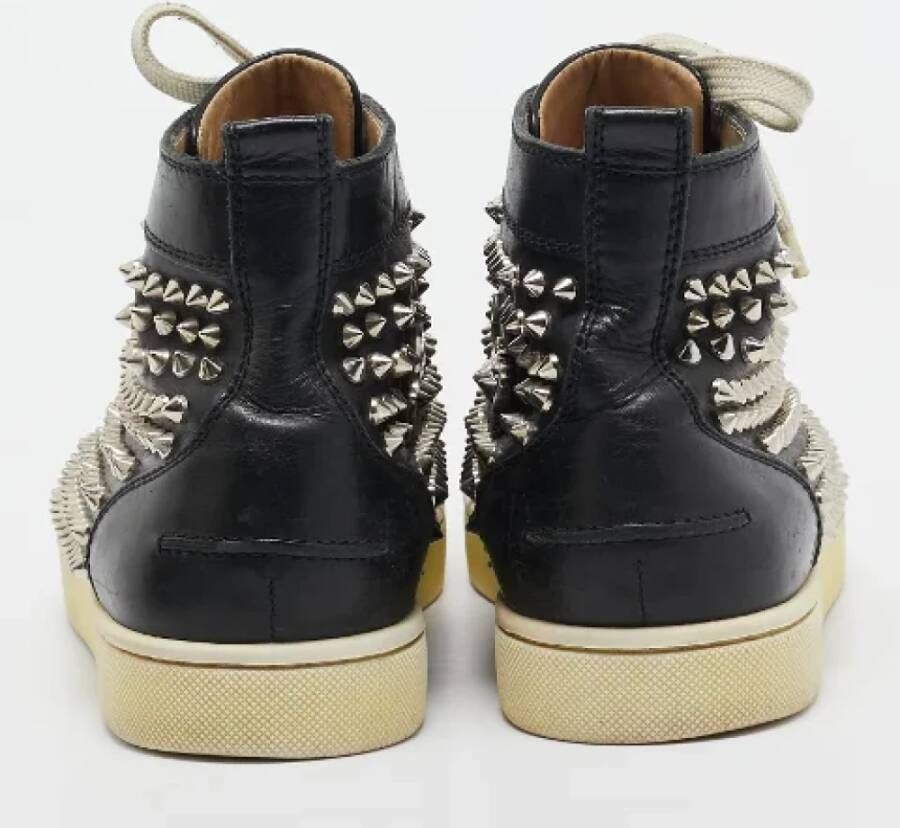 Christian Louboutin Pre-owned Leather sneakers Black Dames