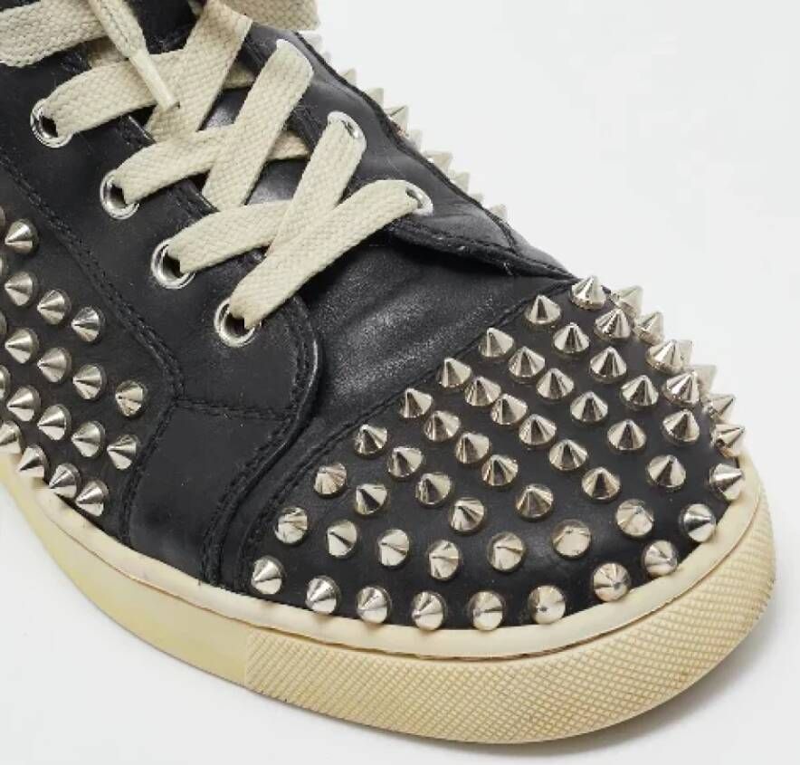 Christian Louboutin Pre-owned Leather sneakers Black Dames