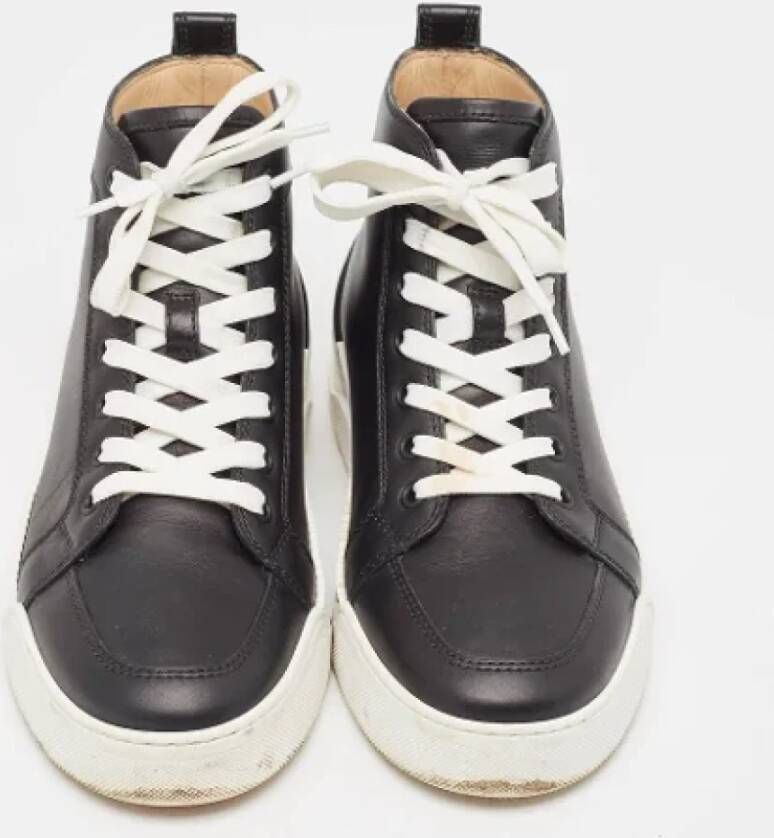 Christian Louboutin Pre-owned Leather sneakers Black Dames