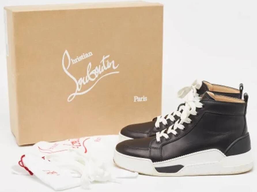 Christian Louboutin Pre-owned Leather sneakers Black Dames