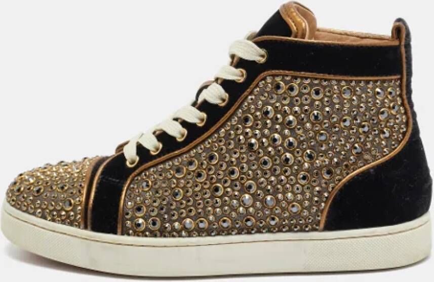 Christian Louboutin Pre-owned Leather sneakers Black Dames