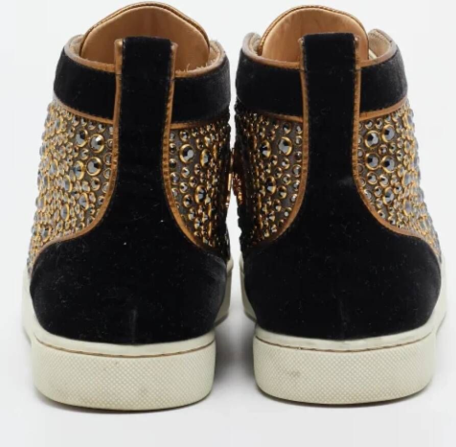 Christian Louboutin Pre-owned Leather sneakers Black Dames