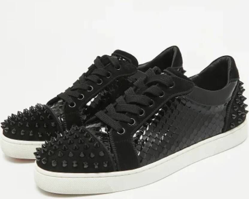 Christian Louboutin Pre-owned Leather sneakers Black Dames