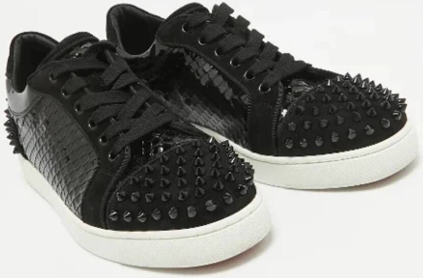 Christian Louboutin Pre-owned Leather sneakers Black Dames