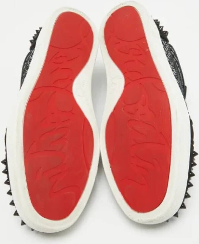 Christian Louboutin Pre-owned Leather sneakers Black Dames