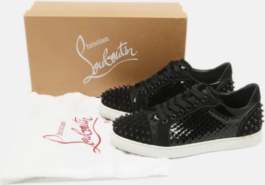 Christian Louboutin Pre-owned Leather sneakers Black Dames