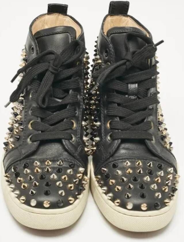 Christian Louboutin Pre-owned Leather sneakers Black Dames