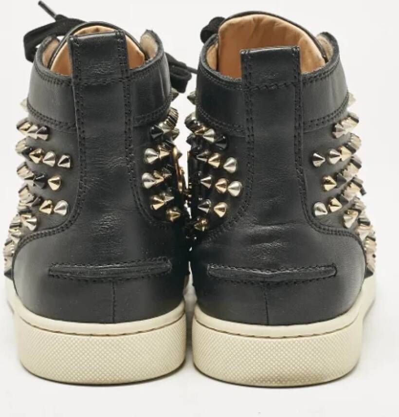 Christian Louboutin Pre-owned Leather sneakers Black Dames