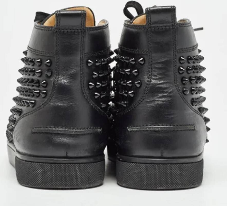 Christian Louboutin Pre-owned Leather sneakers Black Heren