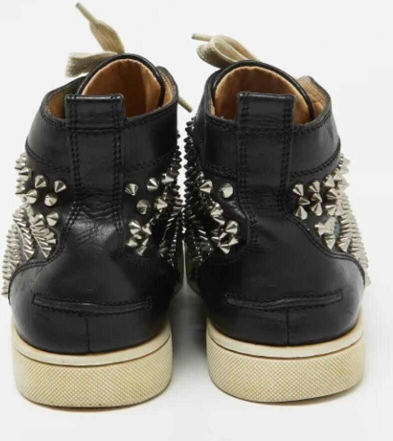 Christian Louboutin Pre-owned Leather sneakers Black Heren