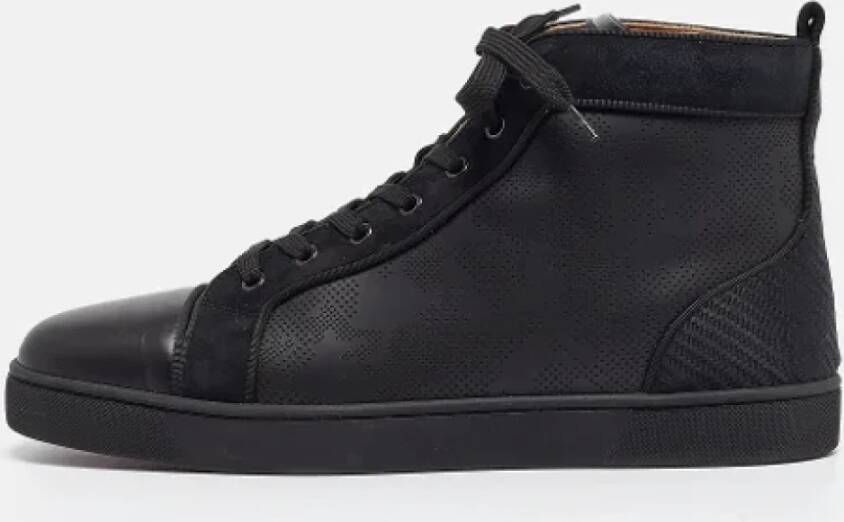 Christian Louboutin Pre-owned Leather sneakers Black Heren