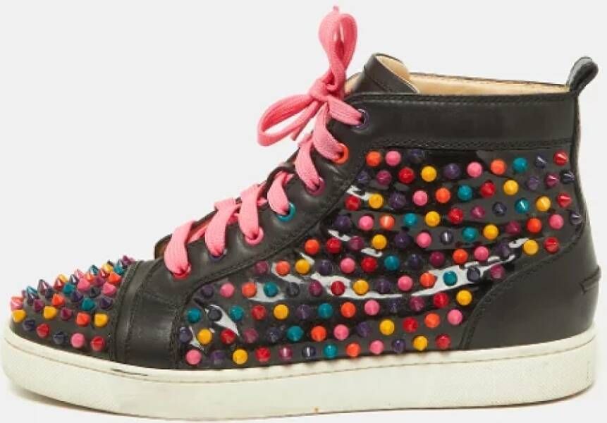 Christian Louboutin Pre-owned Leather sneakers Black Heren