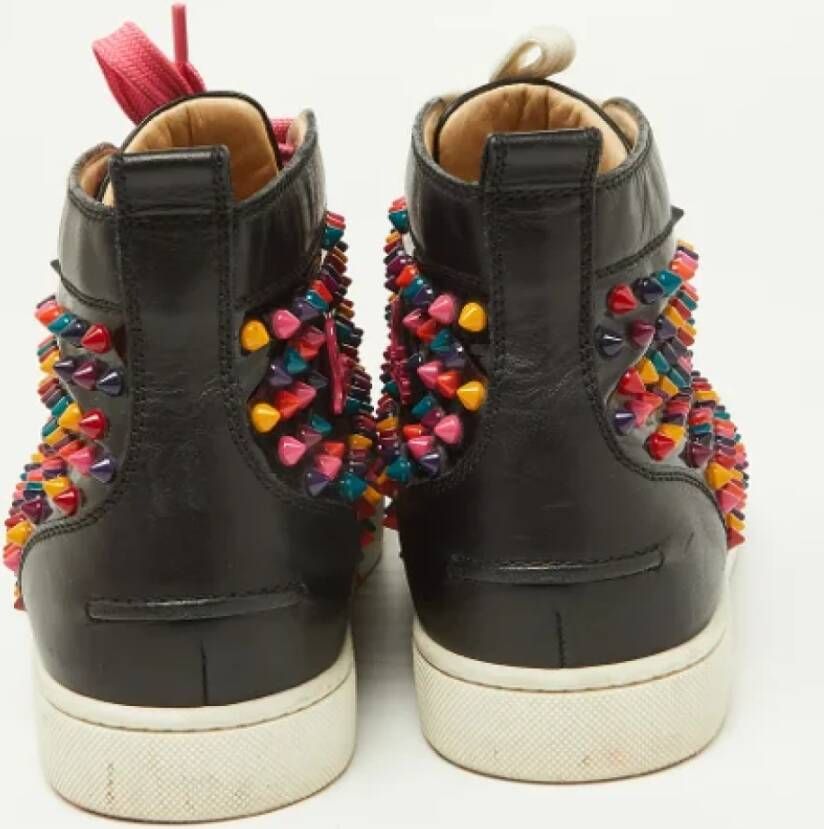 Christian Louboutin Pre-owned Leather sneakers Black Heren