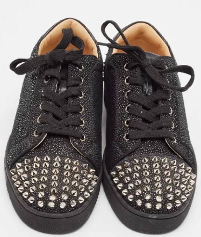 Christian Louboutin Pre-owned Leather sneakers Black Heren