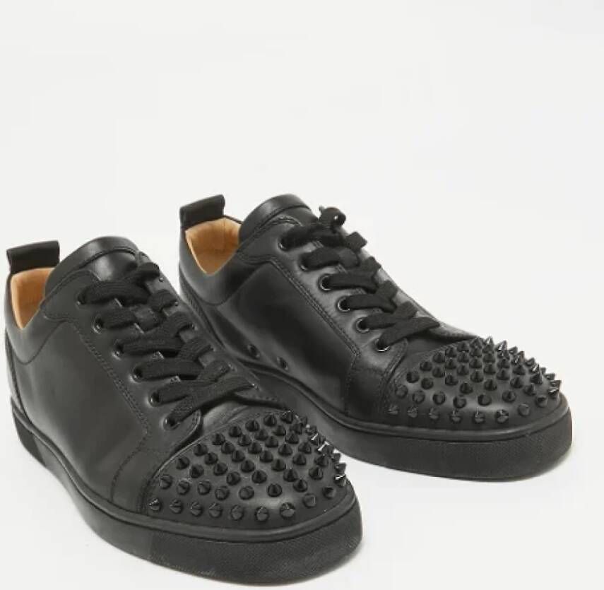 Christian Louboutin Pre-owned Leather sneakers Black Heren