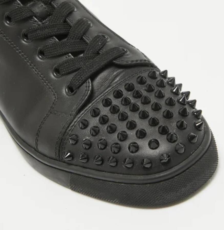 Christian Louboutin Pre-owned Leather sneakers Black Heren