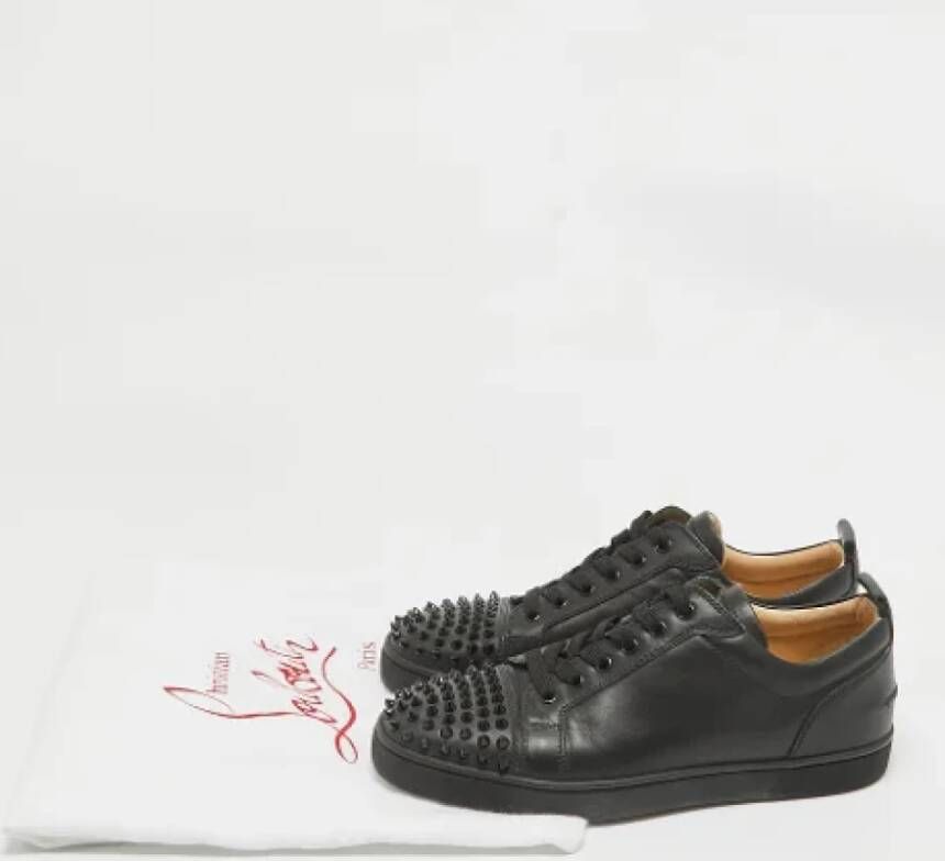 Christian Louboutin Pre-owned Leather sneakers Black Heren