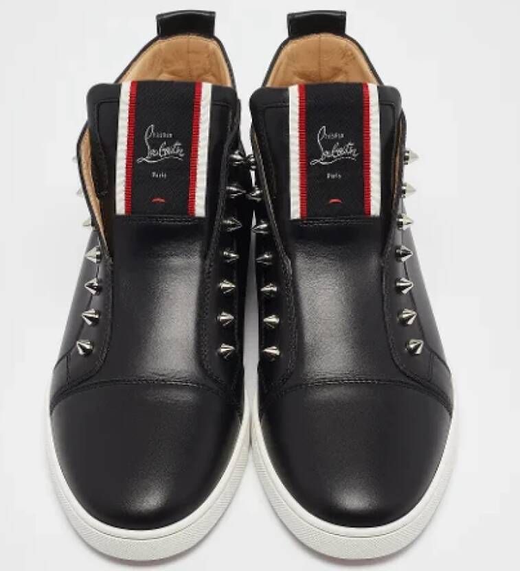 Christian Louboutin Pre-owned Leather sneakers Black Heren