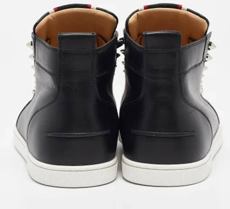 Christian Louboutin Pre-owned Leather sneakers Black Heren