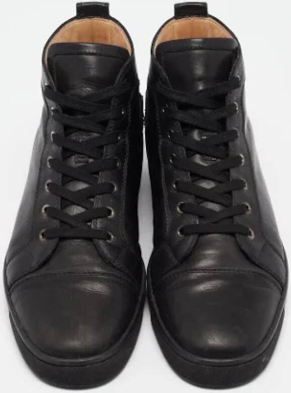 Christian Louboutin Pre-owned Leather sneakers Black Heren