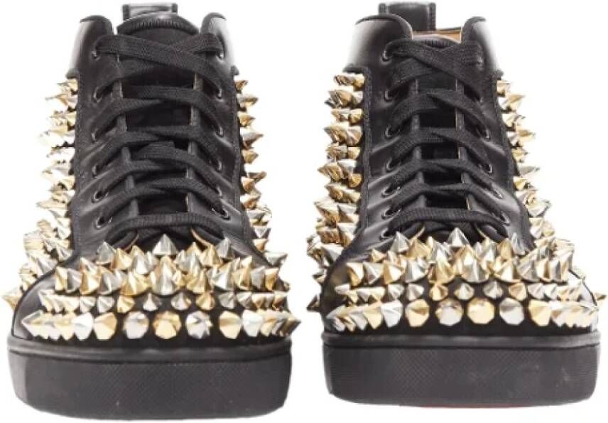 Christian Louboutin Pre-owned Leather sneakers Black Heren