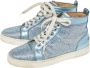 Christian Louboutin Pre-owned Leather sneakers Blue Dames - Thumbnail 3