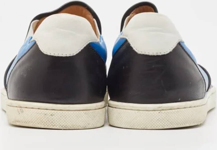 Christian Louboutin Pre-owned Leather sneakers Blue Dames