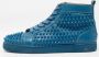 Christian Louboutin Pre-owned Leather sneakers Blue Heren - Thumbnail 2