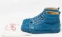 Christian Louboutin Pre-owned Leather sneakers Blue Heren - Thumbnail 8