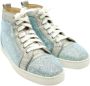 Christian Louboutin Pre-owned Leather sneakers Blue Heren - Thumbnail 3