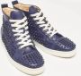 Christian Louboutin Pre-owned Leather sneakers Blue Heren - Thumbnail 4