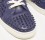 Christian Louboutin Pre-owned Leather sneakers Blue Heren - Thumbnail 7