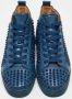 Christian Louboutin Pre-owned Leather sneakers Blue Heren - Thumbnail 2