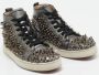 Christian Louboutin Pre-owned Leather sneakers Gray Dames - Thumbnail 4