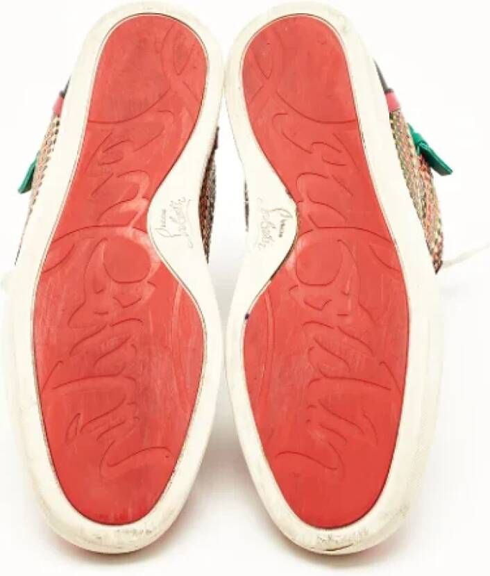 Christian Louboutin Pre-owned Leather sneakers Multicolor Dames