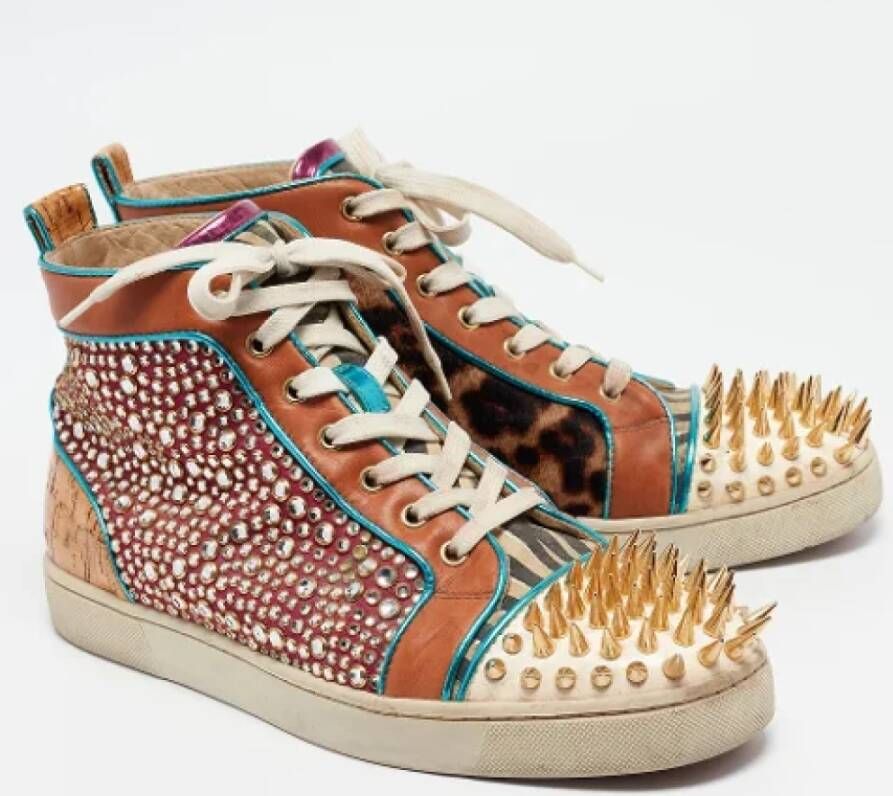 Christian Louboutin Pre-owned Leather sneakers Multicolor Dames