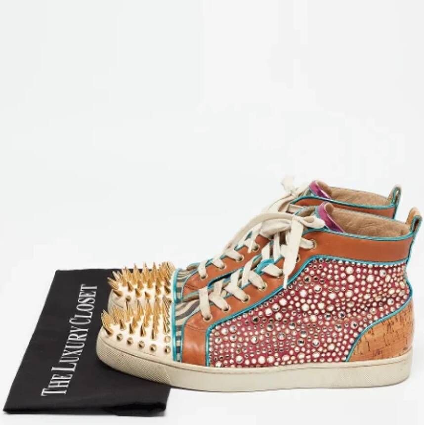 Christian Louboutin Pre-owned Leather sneakers Multicolor Dames