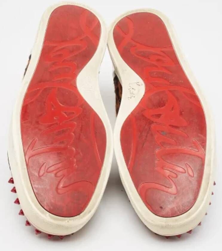 Christian Louboutin Pre-owned Leather sneakers Multicolor Dames