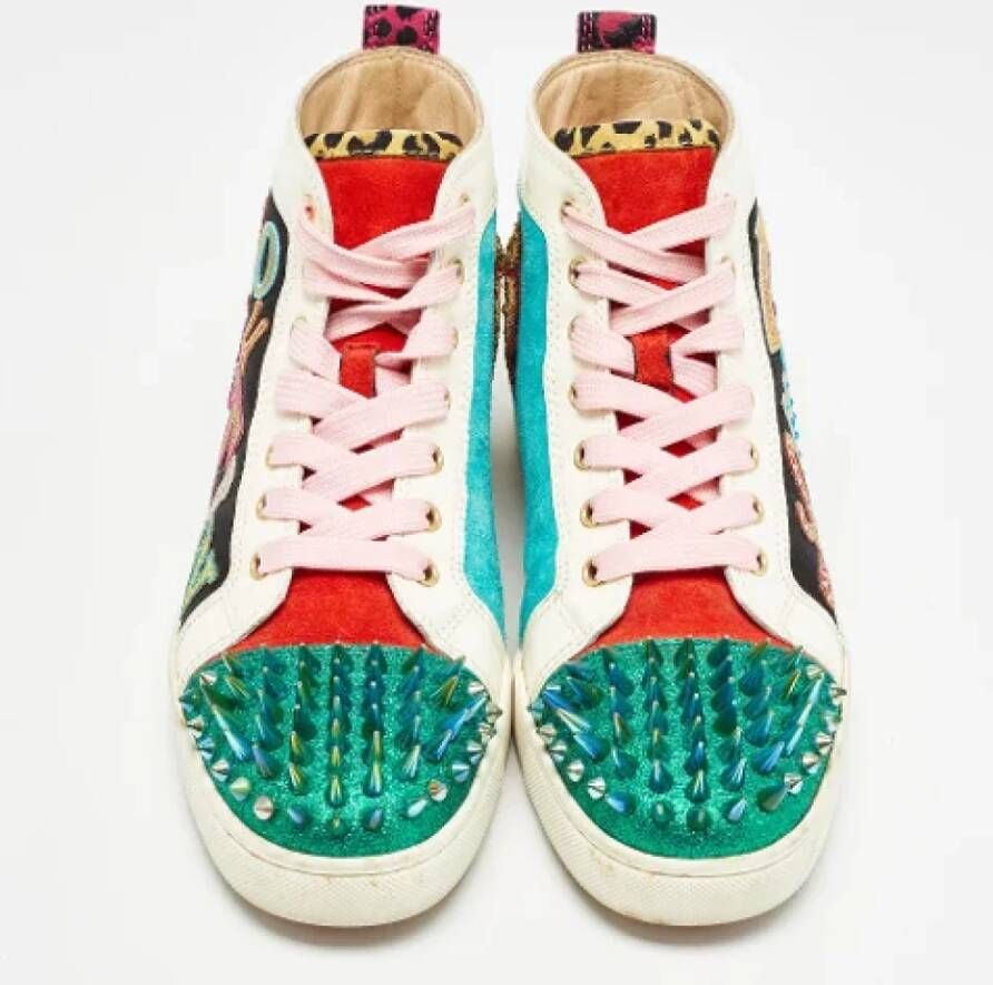 Christian Louboutin Pre-owned Leather sneakers Multicolor Dames