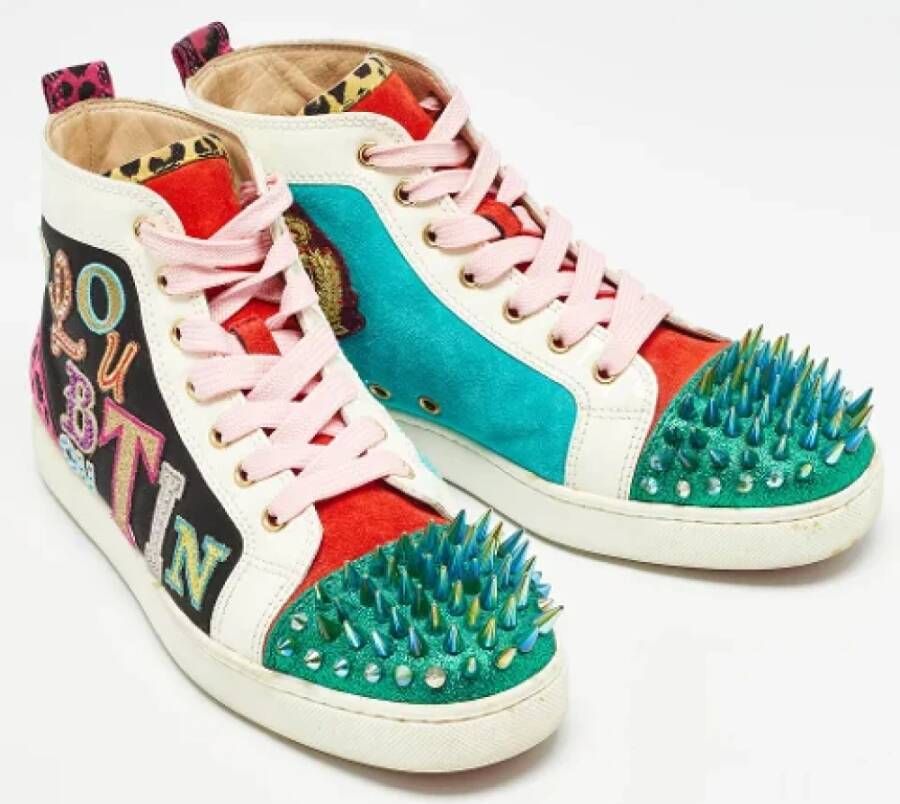 Christian Louboutin Pre-owned Leather sneakers Multicolor Dames