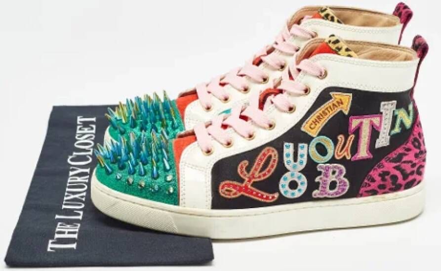 Christian Louboutin Pre-owned Leather sneakers Multicolor Dames