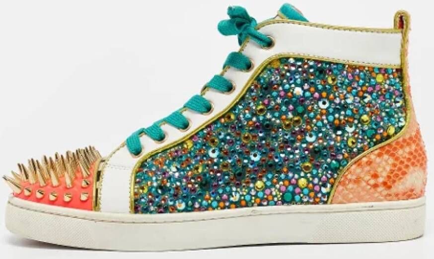 Christian Louboutin Pre owned Leather sneakers Multicolor Dames Schoenen