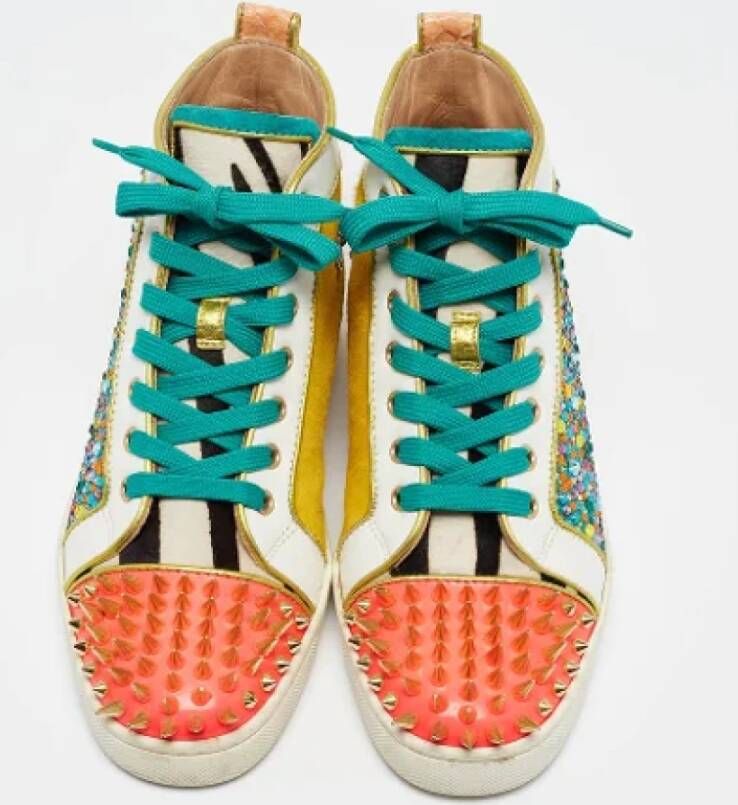 Christian Louboutin Pre-owned Leather sneakers Multicolor Dames