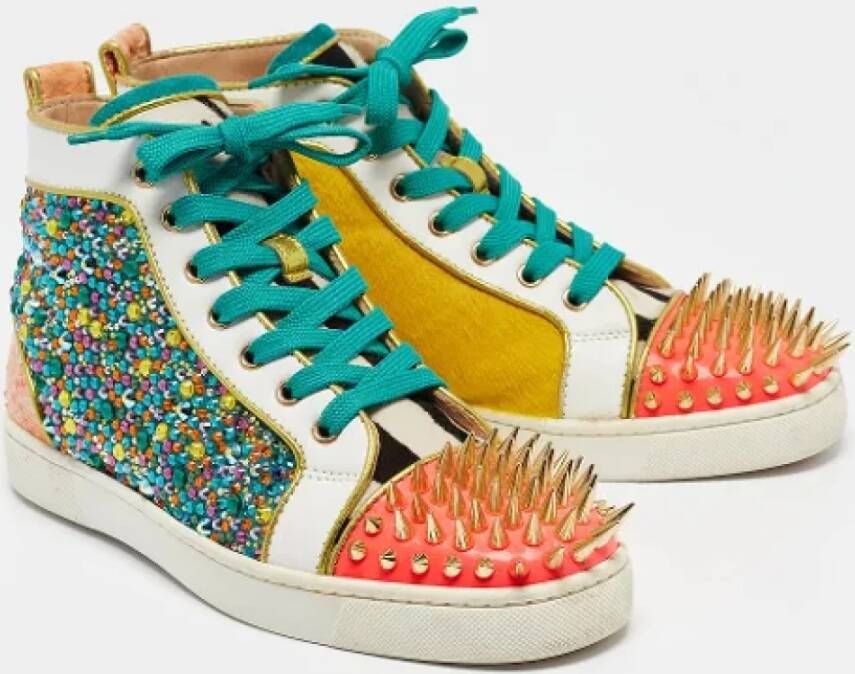 Christian Louboutin Pre-owned Leather sneakers Multicolor Dames