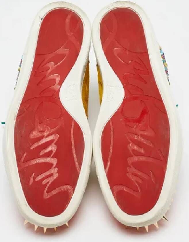 Christian Louboutin Pre-owned Leather sneakers Multicolor Dames