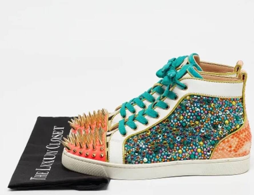 Christian Louboutin Pre-owned Leather sneakers Multicolor Dames