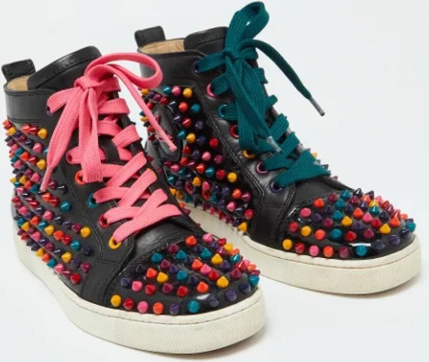 Christian Louboutin Pre-owned Leather sneakers Multicolor Dames