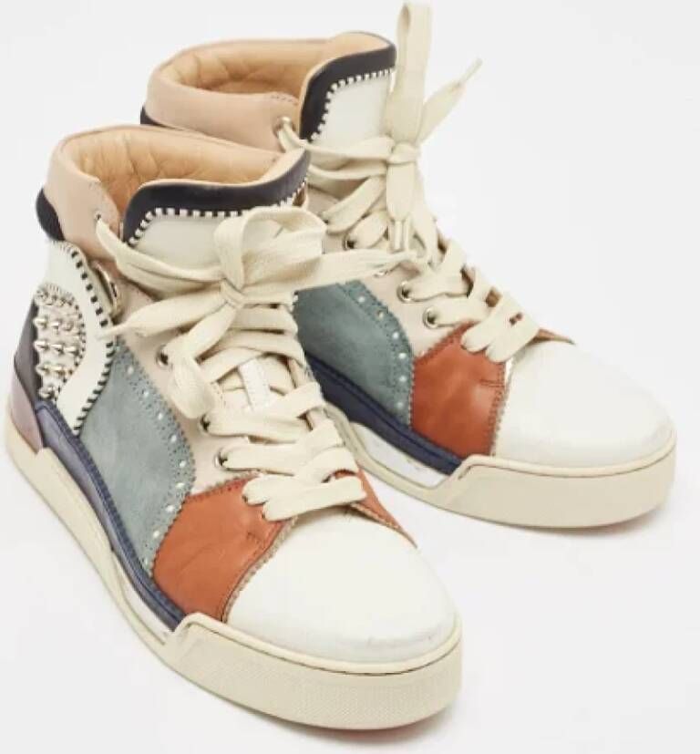 Christian Louboutin Pre-owned Leather sneakers Multicolor Dames