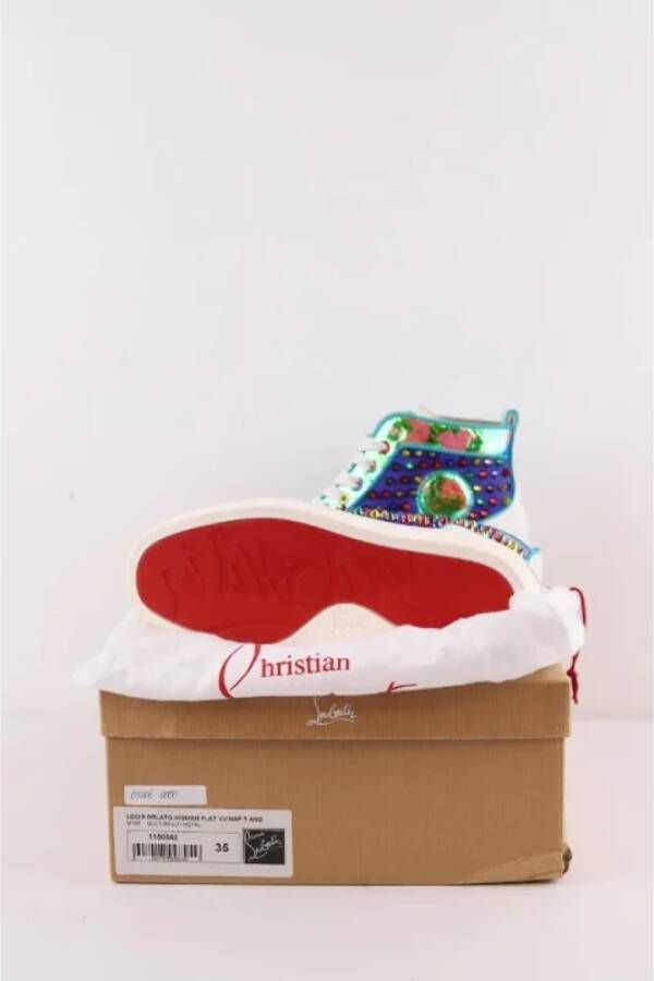 Christian Louboutin Pre-owned Leather sneakers Multicolor Dames