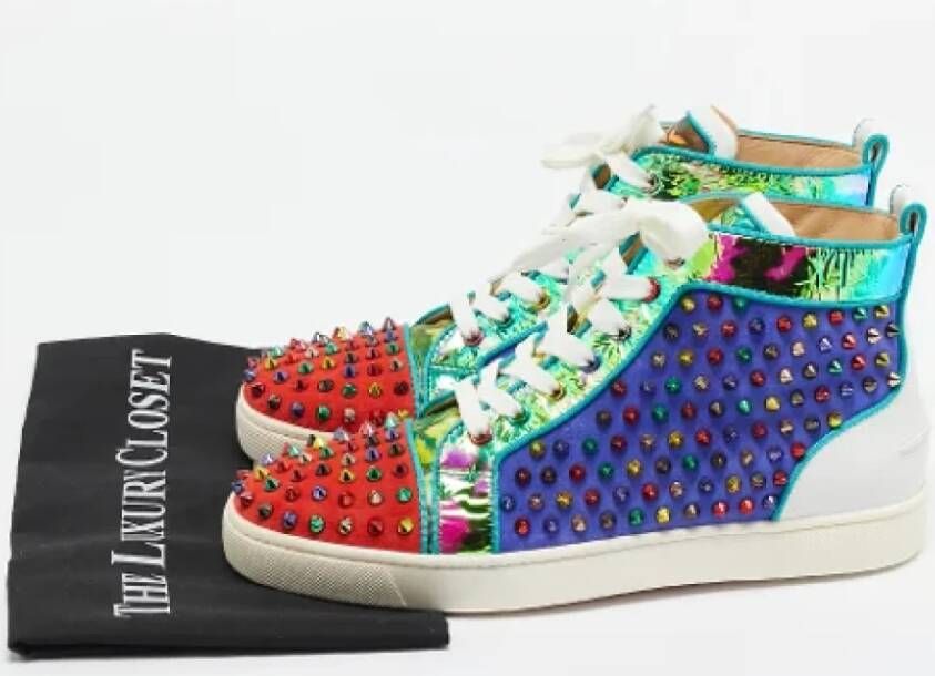 Christian Louboutin Pre-owned Leather sneakers Multicolor Heren